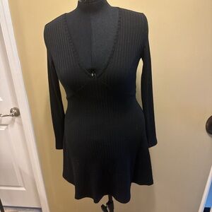 Black ribbed SHEIN dress M